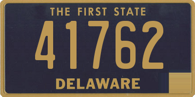 DE license plate 41762