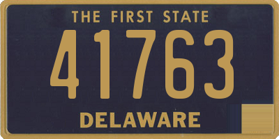 DE license plate 41763