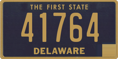 DE license plate 41764