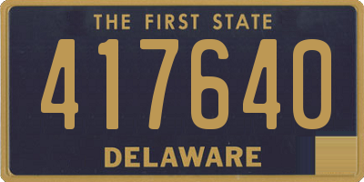 DE license plate 417640