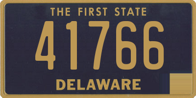 DE license plate 41766