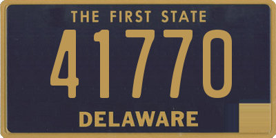 DE license plate 41770