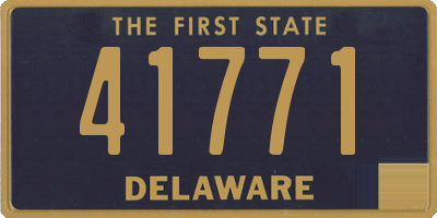 DE license plate 41771