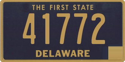 DE license plate 41772
