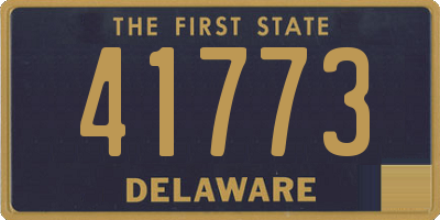 DE license plate 41773