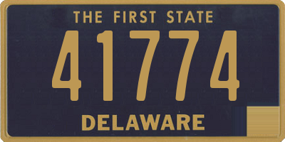 DE license plate 41774