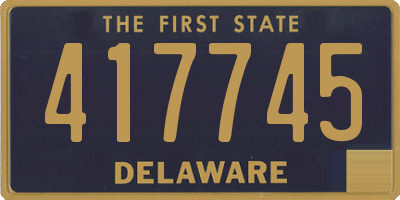 DE license plate 417745