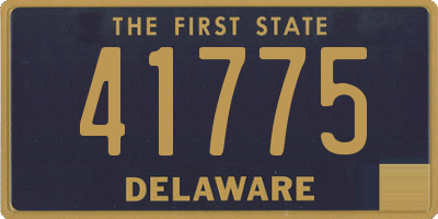 DE license plate 41775