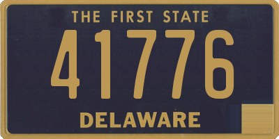DE license plate 41776