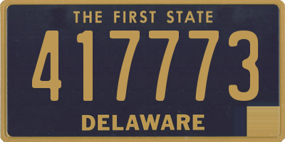 DE license plate 417773