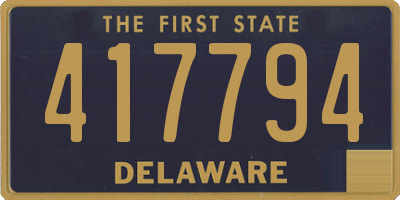 DE license plate 417794