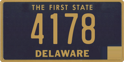 DE license plate 4178