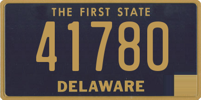 DE license plate 41780