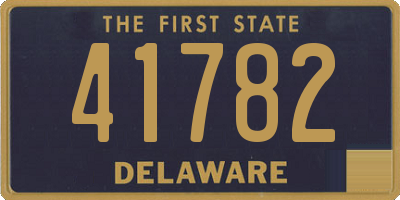 DE license plate 41782
