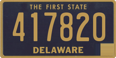 DE license plate 417820
