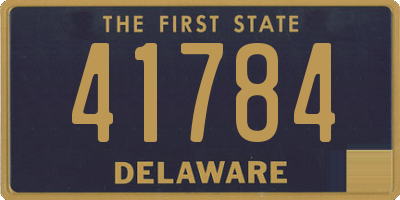 DE license plate 41784