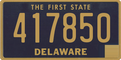 DE license plate 417850