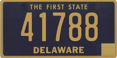 DE license plate 41788
