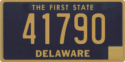 DE license plate 41790