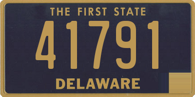 DE license plate 41791