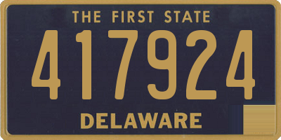 DE license plate 417924