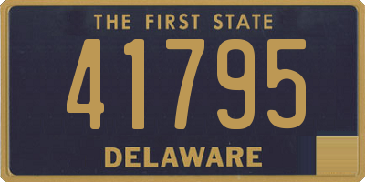 DE license plate 41795