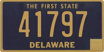DE license plate 41797