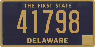 DE license plate 41798