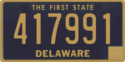 DE license plate 417991