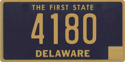 DE license plate 4180