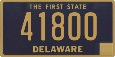 DE license plate 41800