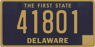 DE license plate 41801