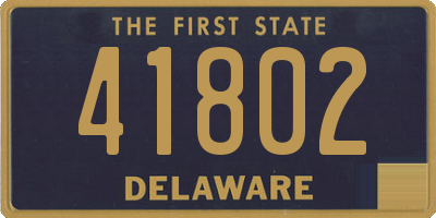 DE license plate 41802