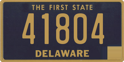 DE license plate 41804