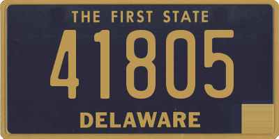 DE license plate 41805