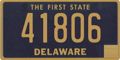 DE license plate 41806