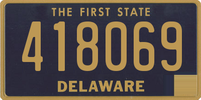 DE license plate 418069