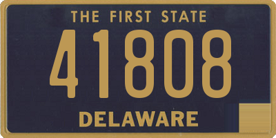 DE license plate 41808