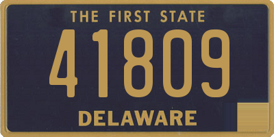 DE license plate 41809