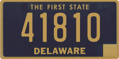 DE license plate 41810