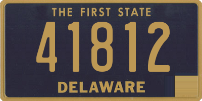 DE license plate 41812