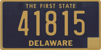 DE license plate 41815