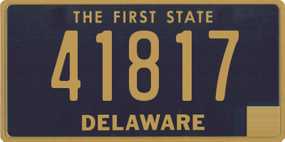 DE license plate 41817