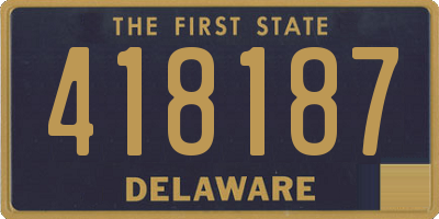 DE license plate 418187