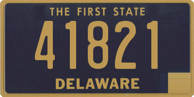 DE license plate 41821