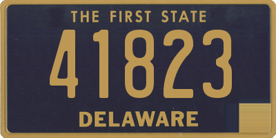 DE license plate 41823