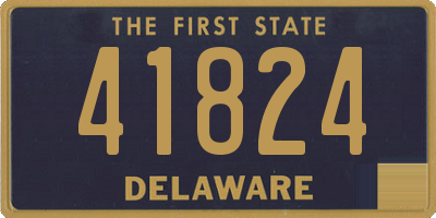 DE license plate 41824