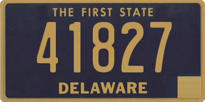 DE license plate 41827
