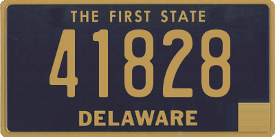 DE license plate 41828