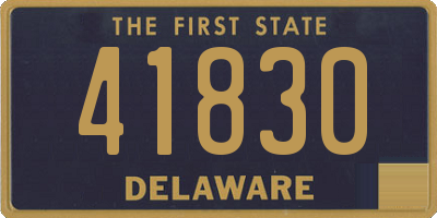 DE license plate 41830